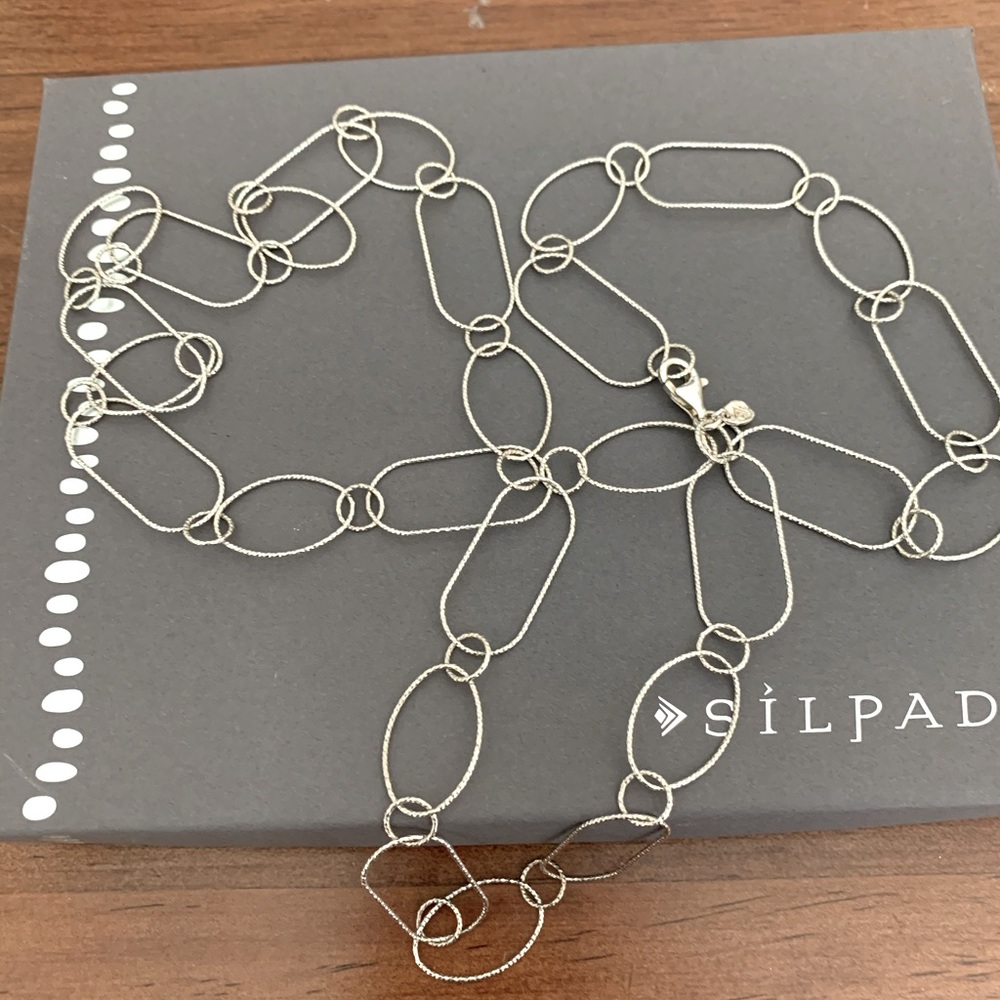 Beautiful long bubble link necklace